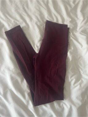 Lululemon Burgundy/ maroon Leggings